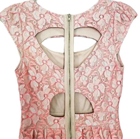 Fit & Flare Cutout exposed zipper minidress - Picture 5 of 9